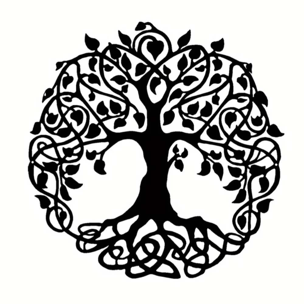 Wall Decor--Celtic Knot Roots Yggdrasil World Tree